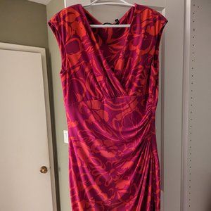 Pinka and orange midi dress